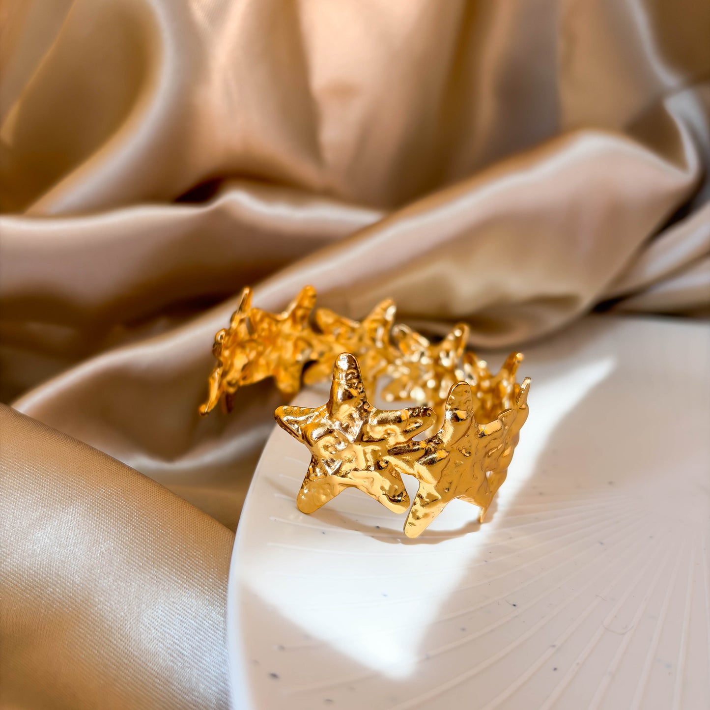 Gold Star Cuff Bracelet