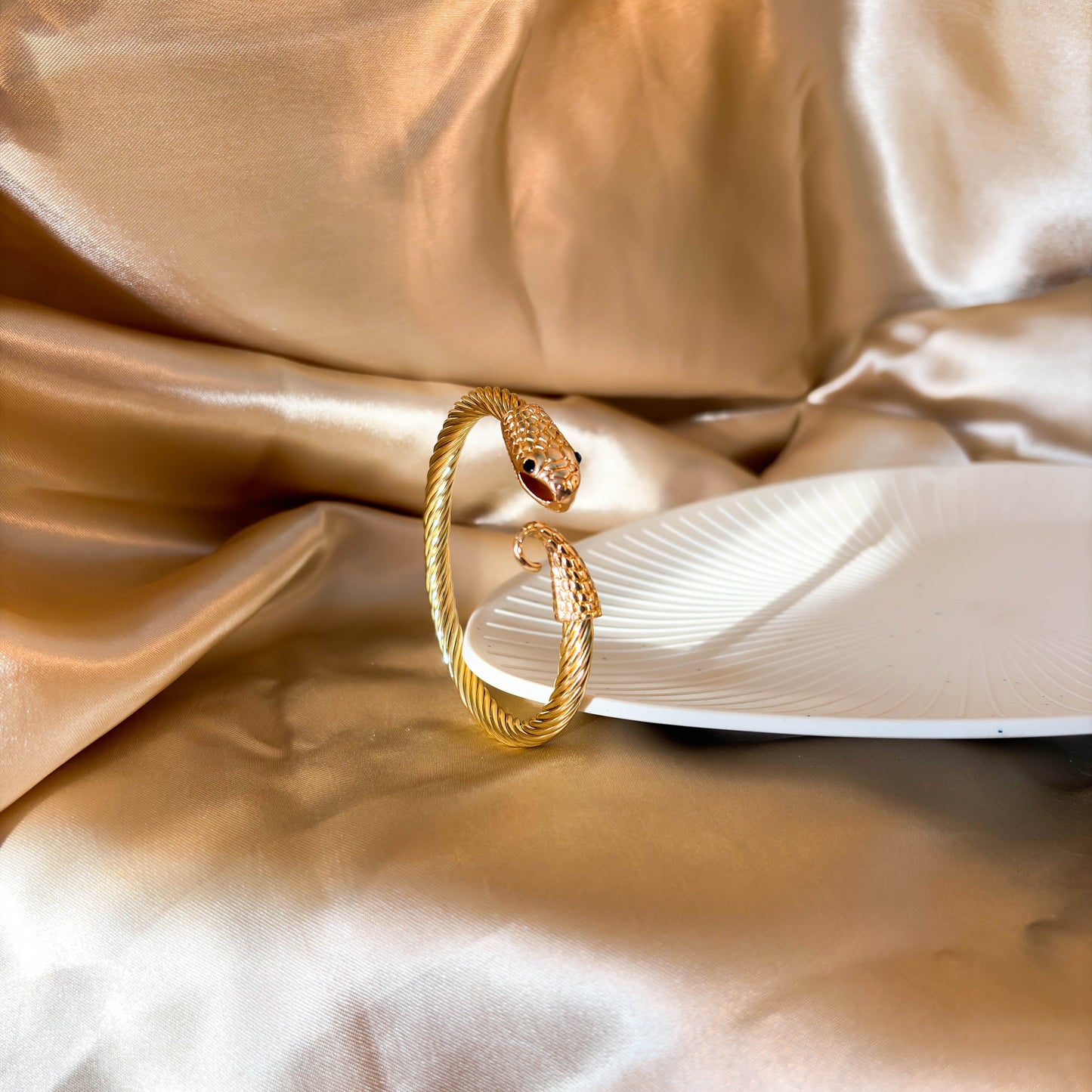 Twisted Snake Cuff Bracelet