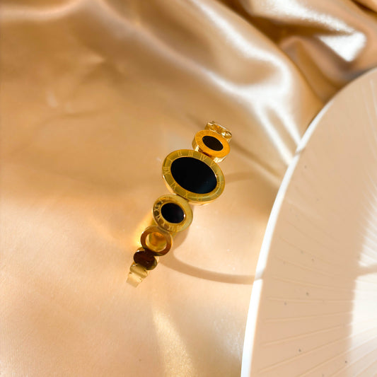 Roman Circle Cuff Bracelet