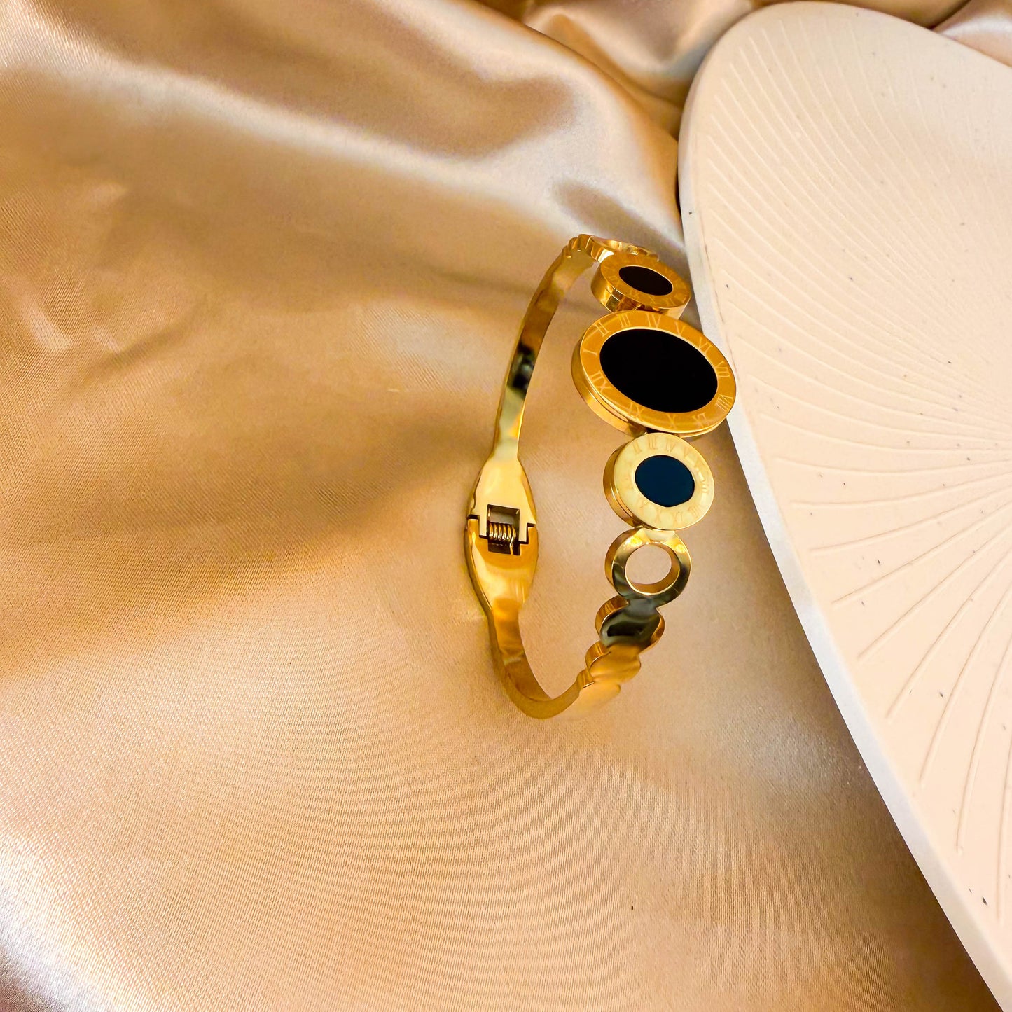 Roman Circle Cuff Bracelet