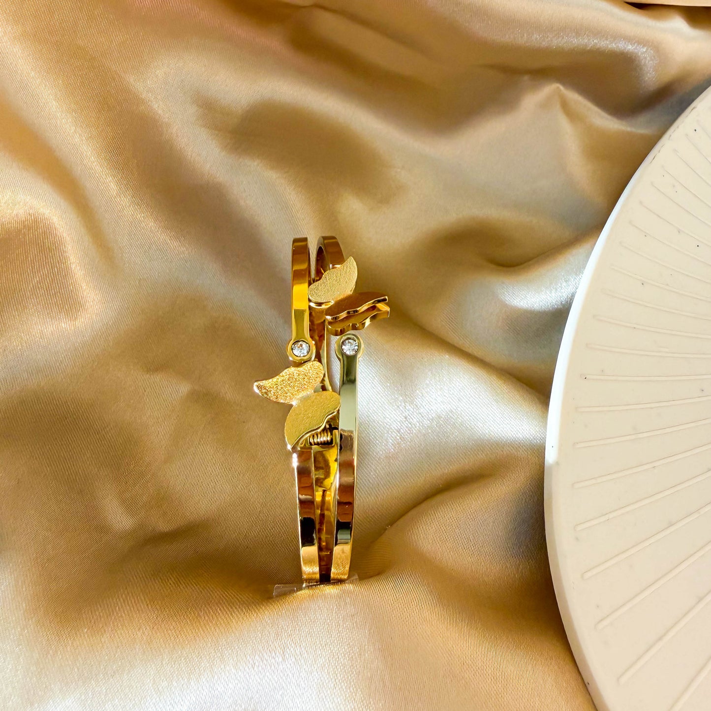 Double Butterfly Cuff Bracelet