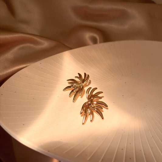 Golden Leaf Earrings
