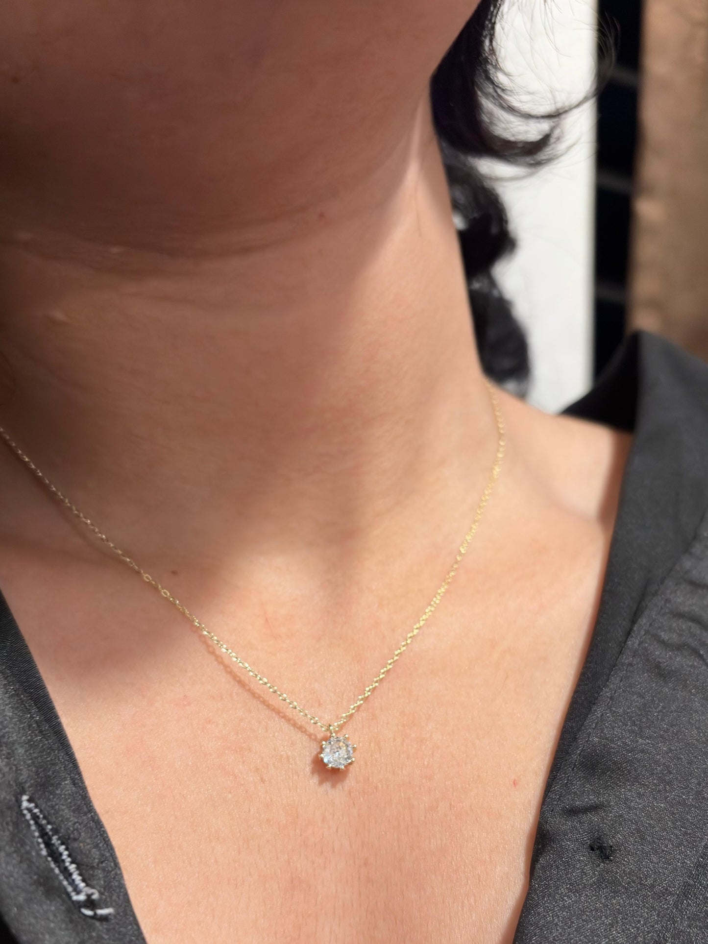 Solitaire Pendant Necklace