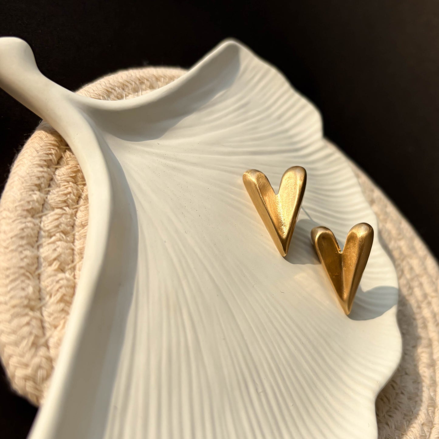 Golden Heart Earrings
