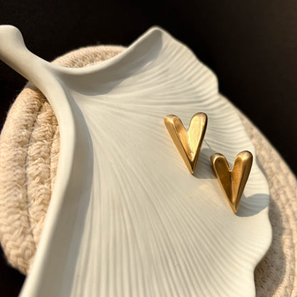 Golden Heart Earrings
