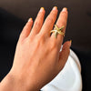 Golden Starfish Ring