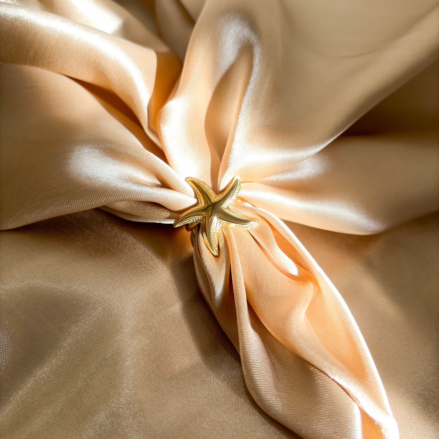 Golden Starfish Ring