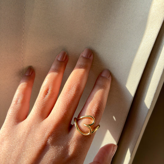 Fluid Heart Ring