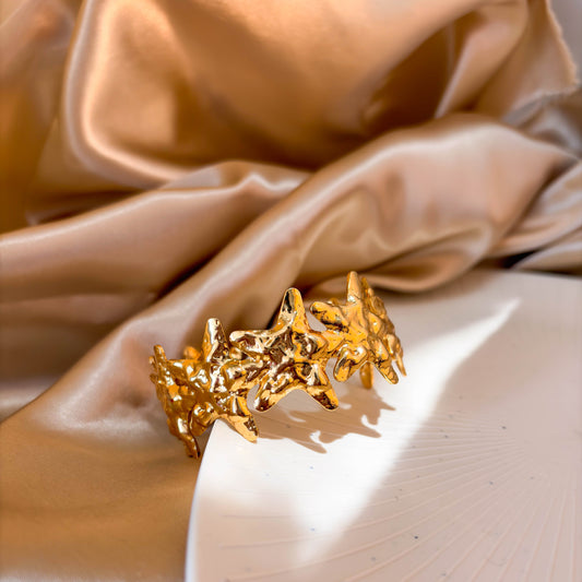 Gold Star Cuff Bracelet