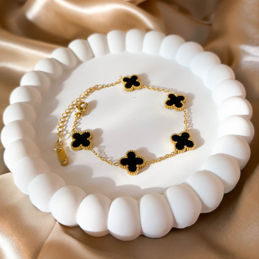 Black Clover Chain Bracelet