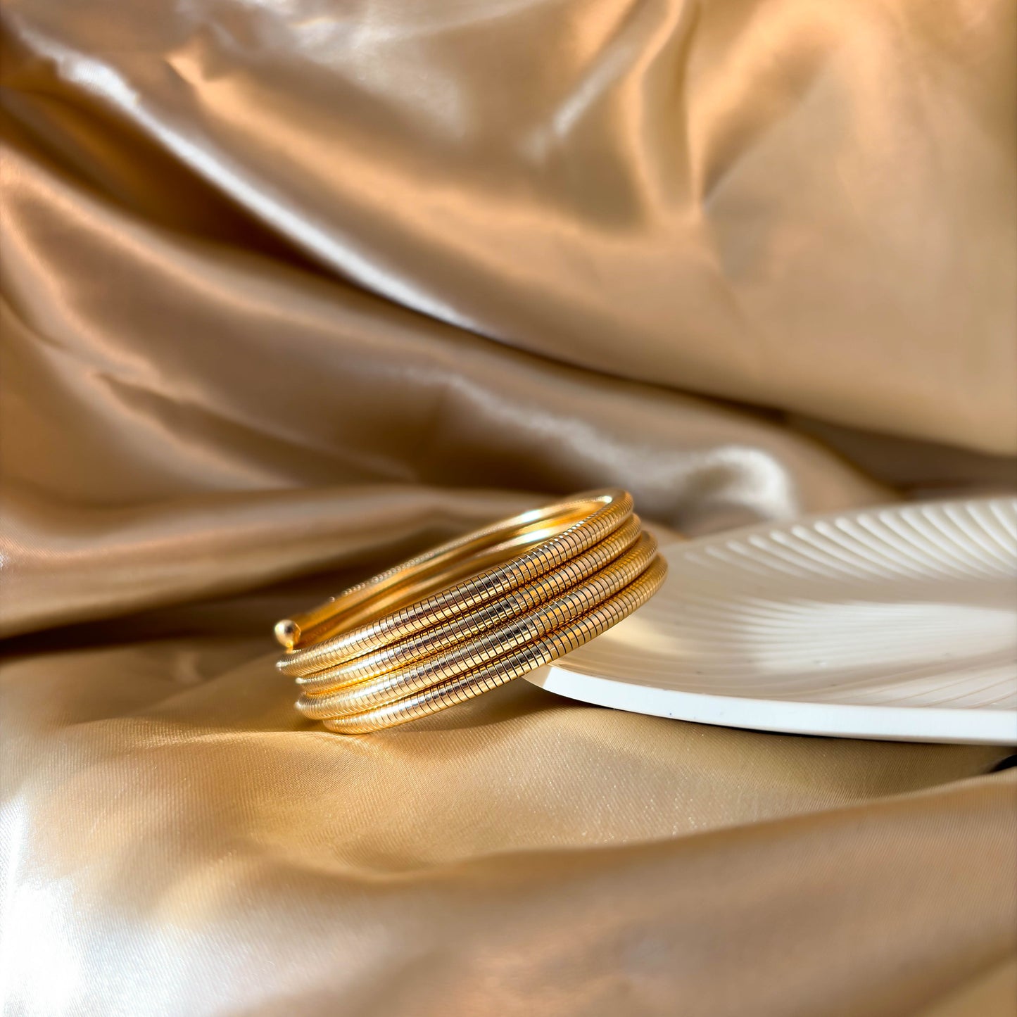 Stacked Coil Bracelet