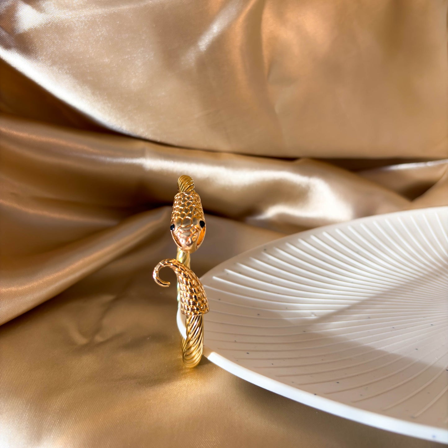 Twisted Snake Cuff Bracelet