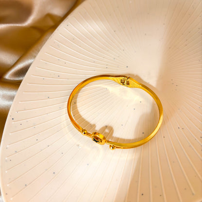 Mini Clover Open Cuff Bracelet