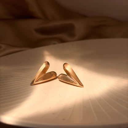 Golden Heart Earrings
