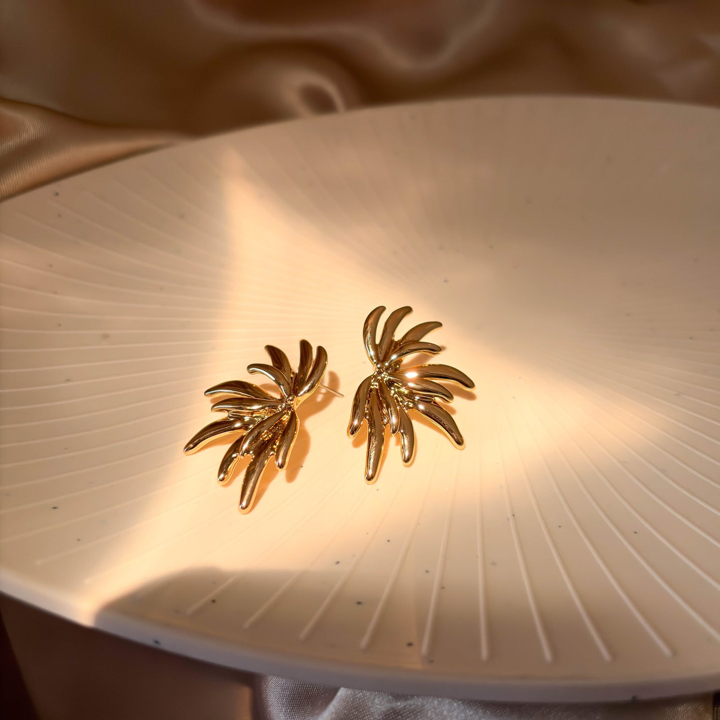 Golden Leaf Earrings