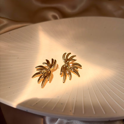 Golden Leaf Earrings