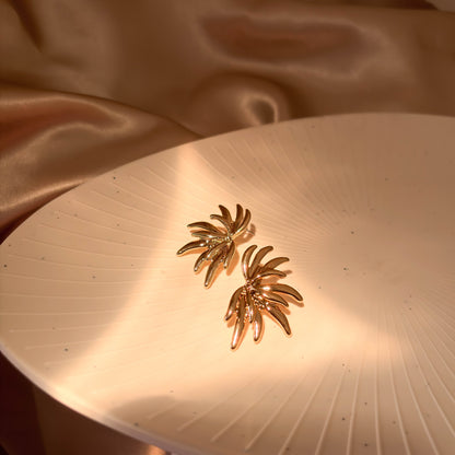 Golden Leaf Earrings