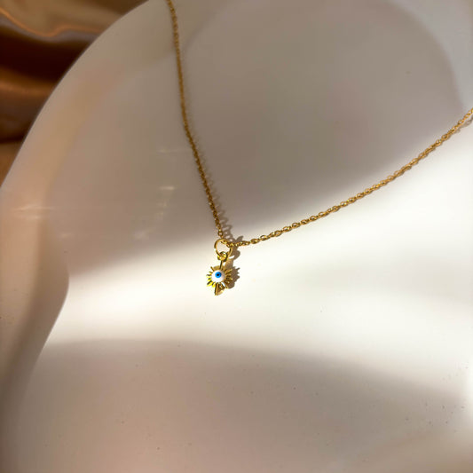 Evil Eye Sun Pendant