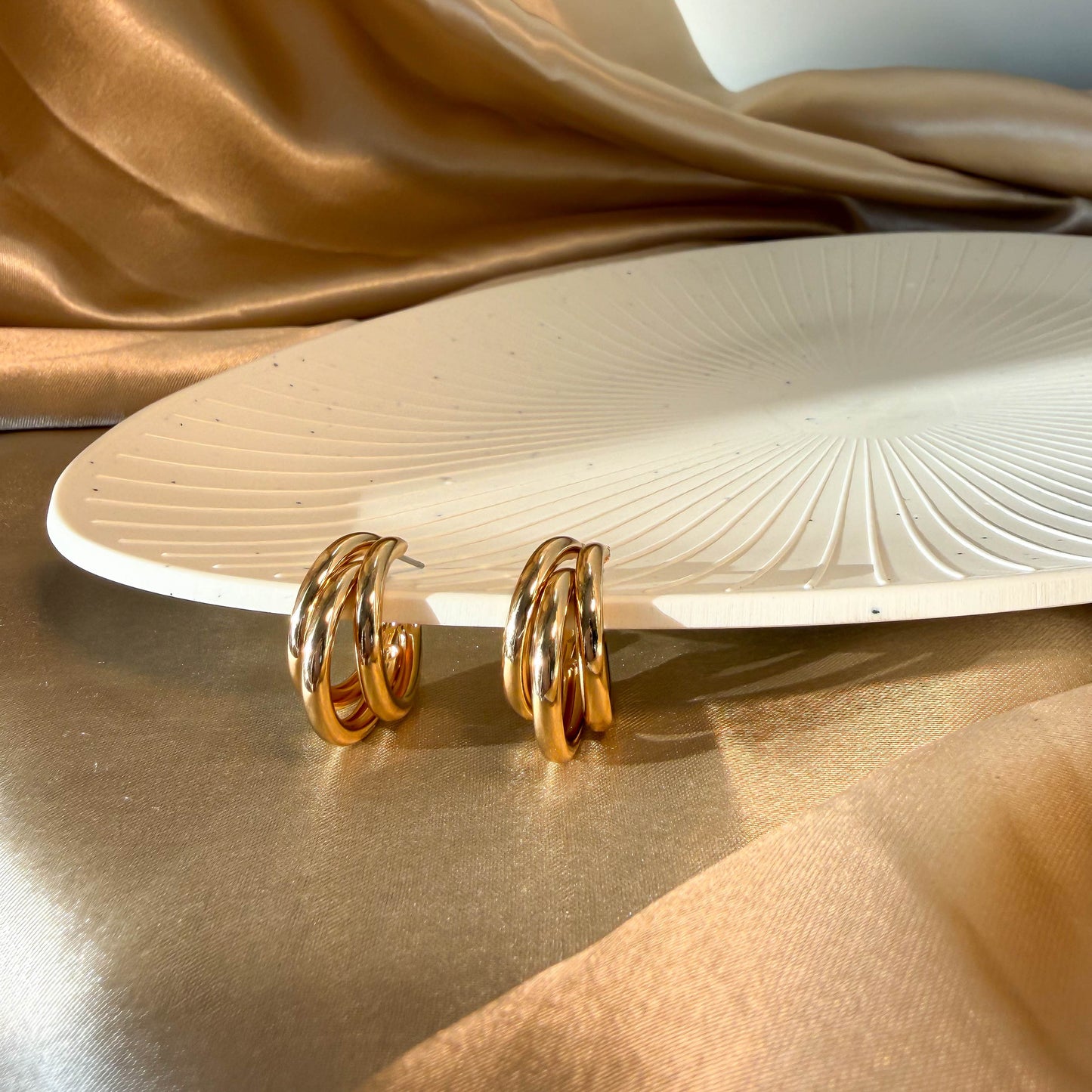 Triple Hoop Earrings