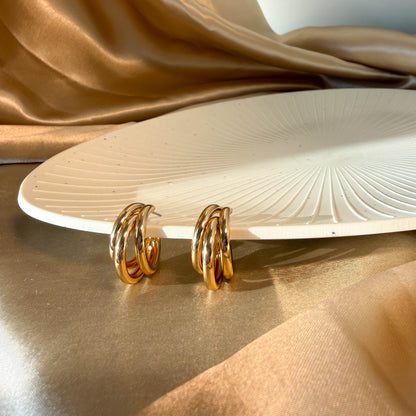 Triple Hoop Earrings