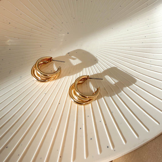 Triple Hoop Earrings