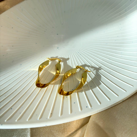 Gold Loop Earrings