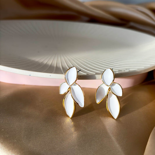 Ivory Petal Earrings