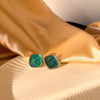 Sage Square Earrings
