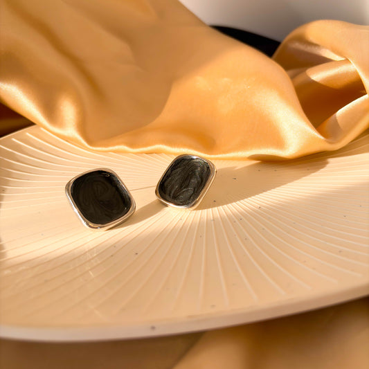 Midnight Swirl Studs