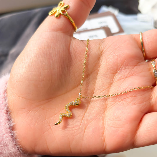 Minimal Snake Pendant
