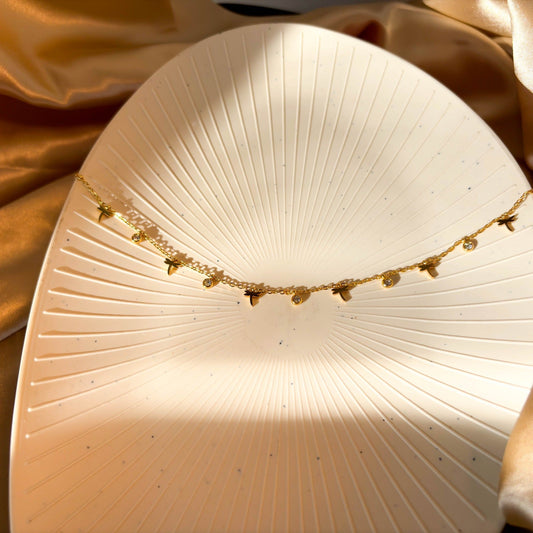 Tree Charms Mala minimal mala necklace for everyday wear by Rumikaya