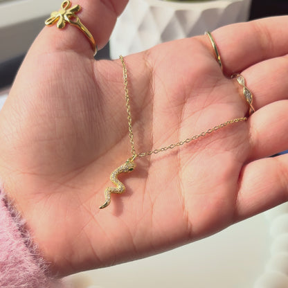 Minimal Snake Pendant